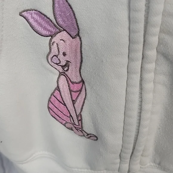 Disney White Hoodie with Winnie the Pooh and Friends Medium - Picture 4 of 12